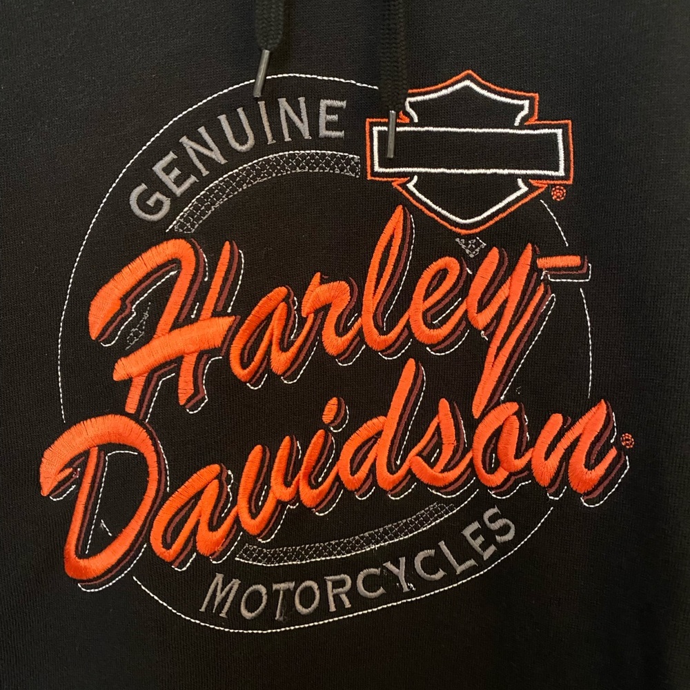 NWT Harley Davidson black hooded sweatshirt